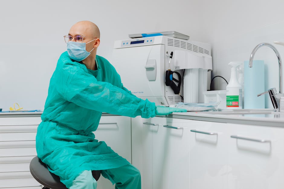 Hygiënische reiniging in een zorgpraktijk